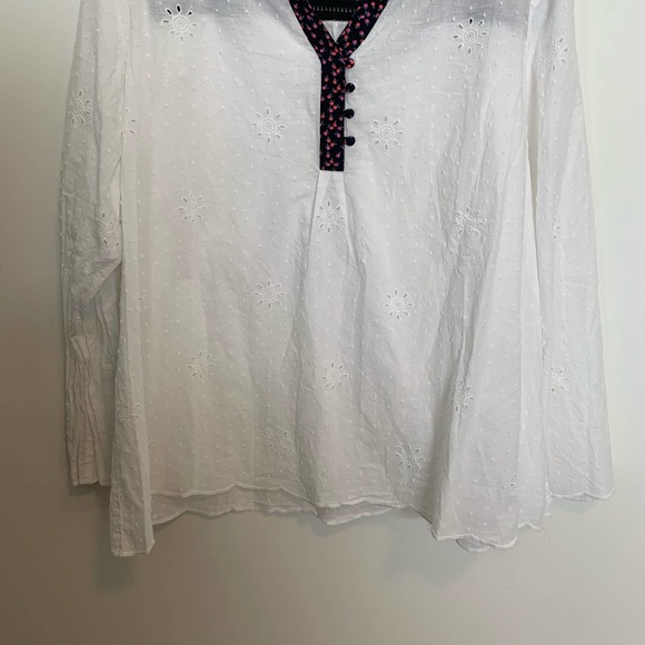 Matilda Jane Snow Globe Boho Peasant Floral Swiss Dot Puffed Blouse XXL - Picture 4 of 14